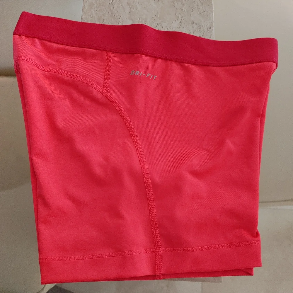 Nike Pro Shorts - Pink with purple lettering - Medium - Picture 5 of 7